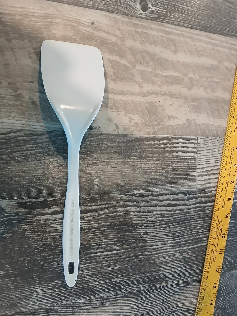 Vintage  Melamine Ware 11” White Cream Spatula Turner Flipper MCM